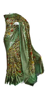 Pure Tussar Silk print saree